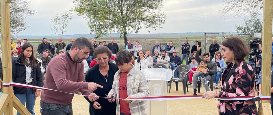 Rotulación del parque José Joaquín Santos